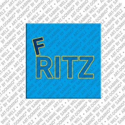 ART-DOMINO® BY SABINE WELZ Fritz - Magnet with the name Fritz
