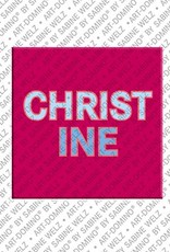MAGNET-STORIES Christine - Magnet mit dem Vornamen Christine