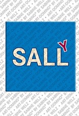 ART-DOMINO® BY SABINE WELZ Sally - Magnet with the name Sally