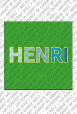ART-DOMINO® BY SABINE WELZ Henri - Magnet with the name Henri