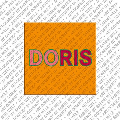 ART-DOMINO® BY SABINE WELZ Doris - Aimant avec le nom Doris