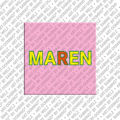 ART-DOMINO® BY SABINE WELZ Maren - Magnet with the name Maren