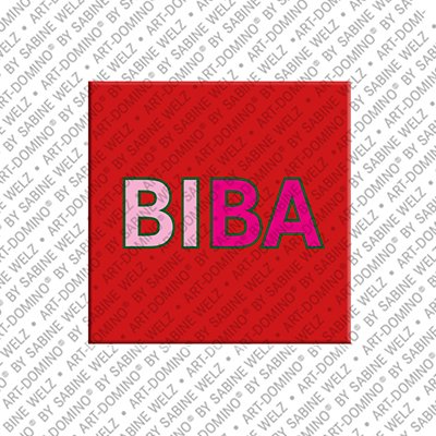 MAGNET-STORIES Biba - Magnet mit dem Vornamen Biba
