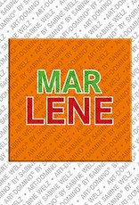 ART-DOMINO® BY SABINE WELZ Marlene - Magnet with the name Marlene