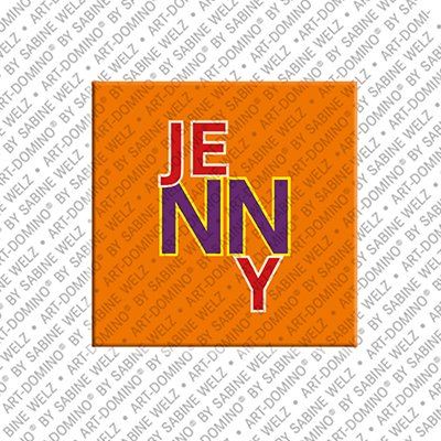 ART-DOMINO® BY SABINE WELZ Jenny - Magnet with the name Jenny