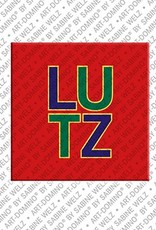 ART-DOMINO® BY SABINE WELZ Lutz - Magnet with the name Lutz