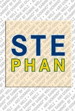 MAGNET-STORIES Stephan - Magnet mit dem Vornamen Stephan