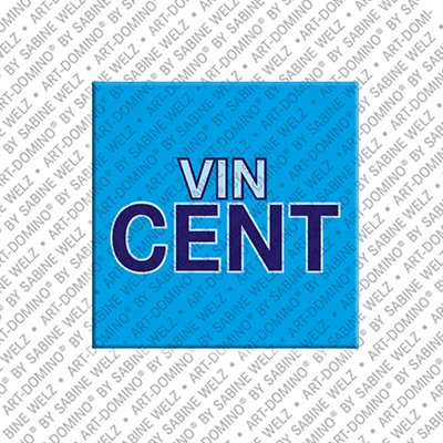 ART-DOMINO® BY SABINE WELZ Vincent - Aimant avec le nom Vincent