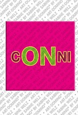 ART-DOMINO® BY SABINE WELZ Conni - Magnet with the name Conni