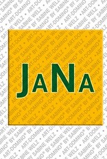 MAGNET-STORIES Jana - Magnet mit dem Vornamen Jana