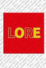 ART-DOMINO® BY SABINE WELZ Lore - Magnet with the name Lore