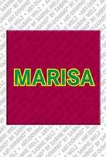 ART-DOMINO® BY SABINE WELZ Marisa - Magnet mit dem Vornamen Marisa