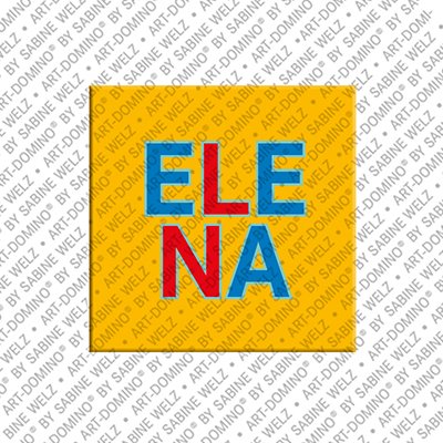 ART-DOMINO® BY SABINE WELZ Elena - Magnet with the name Elena