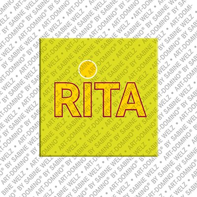 ART-DOMINO® BY SABINE WELZ Rita - Magnet mit dem Vornamen Rita