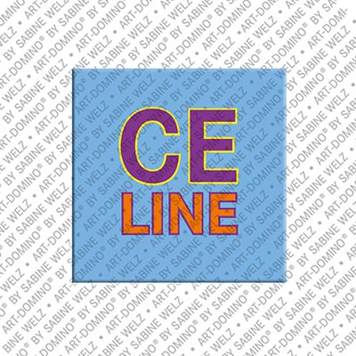 ART-DOMINO® BY SABINE WELZ Celine - Magnet with the name Celine