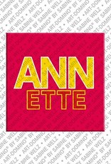 MAGNET-STORIES Annette - Magnet mit dem Vornamen Annette