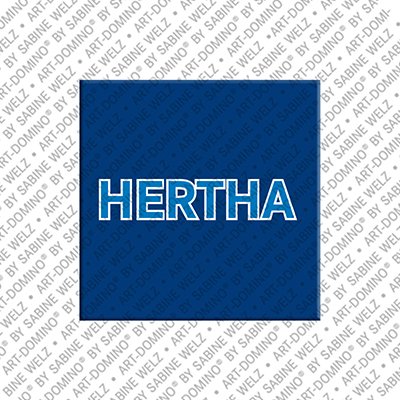 ART-DOMINO® BY SABINE WELZ Hertha - Magnet mit dem Vornamen Hertha