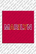 ART-DOMINO® BY SABINE WELZ Marilyn - Magnet with the name Marilyn