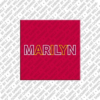 ART-DOMINO® BY SABINE WELZ Marilyn - Aimant avec le nom Marilyn