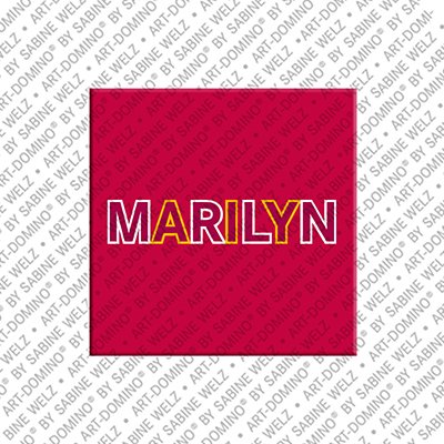 ART-DOMINO® BY SABINE WELZ Marilyn - Magnet with the name Marilyn