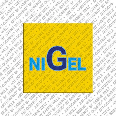 ART-DOMINO® BY SABINE WELZ Nigel - Magnet with the name Nigel