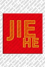 MAGNET-STORIES Jiehe - Magnet mit dem Vornamen Jiehe