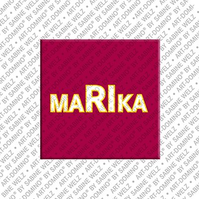 ART-DOMINO® BY SABINE WELZ Marika - Magnet with the name Marika