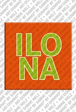 ART-DOMINO® BY SABINE WELZ Ilona - Magnet with the name Ilona