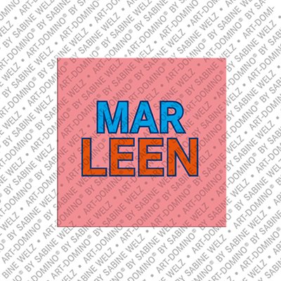 ART-DOMINO® BY SABINE WELZ Marleen - Magnet with the name Marleen