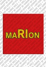 ART-DOMINO® BY SABINE WELZ Marion - Magnet with the name Marion