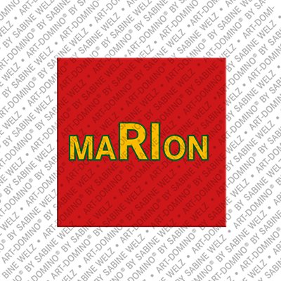 ART-DOMINO® BY SABINE WELZ Marion - Magnet with the name Marion