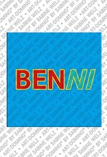 ART-DOMINO® BY SABINE WELZ Benni - Magnet with the name Benni