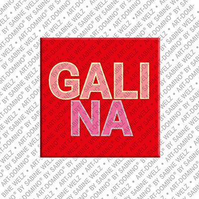 ART-DOMINO® BY SABINE WELZ Galina - Magnet with the name Galina