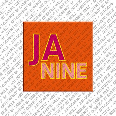 MAGNET-STORIES Janine - Aimant avec le nom Janine