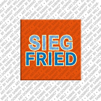 ART-DOMINO® BY SABINE WELZ Siegfried - Magnet with the name Siegfried