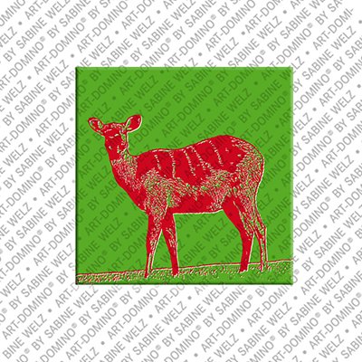 ART-DOMINO® BY SABINE WELZ Animals in POP ART - Deer