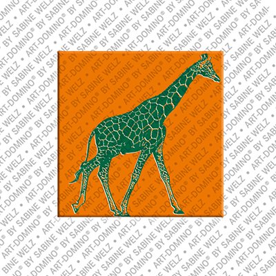 ART-DOMINO® BY SABINE WELZ Animals in POP ART - Giraffe