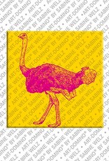 ART-DOMINO® BY SABINE WELZ Animals in POP ART - Ostrich