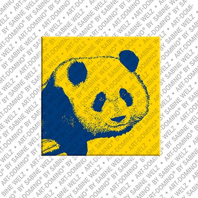 ART-DOMINO® BY SABINE WELZ Animals in POP ART - Panda