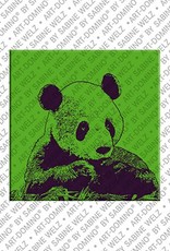 ART-DOMINO® BY SABINE WELZ Animals in POP ART - Panda