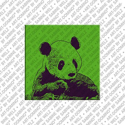 ART-DOMINO® BY SABINE WELZ Animals in POP ART - Panda