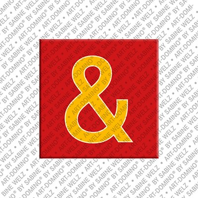 MAGNET-STORIES Buchstabe "&" Zeichen - Magnet mit dem & - Zeichen
