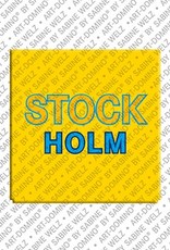 ART-DOMINO® BY SABINE WELZ Stockholm - Schriftzug