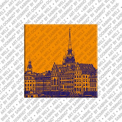 ART-DOMINO® BY SABINE WELZ Stockholm - Blick auf Gamla Stan-Altstadt