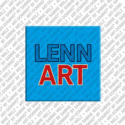 ART-DOMINO® BY SABINE WELZ Lennart - Magnet mit dem Vornamen Lennart