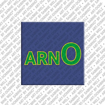 ART-DOMINO® BY SABINE WELZ Arno - Magnet mit dem Vornamen Arno