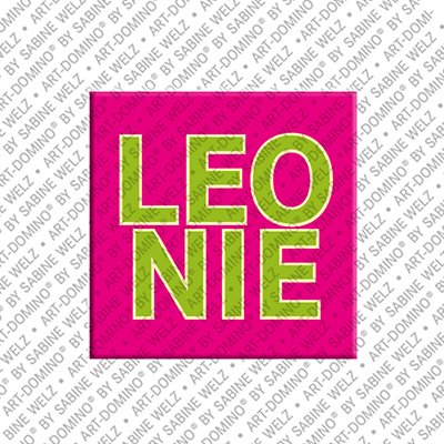 ART-DOMINO® BY SABINE WELZ Leonie - Magnet with the name Leonie