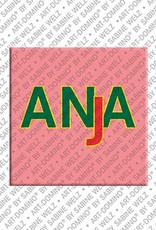 MAGNET-STORIES Anja - Aimant avec le nom Anja