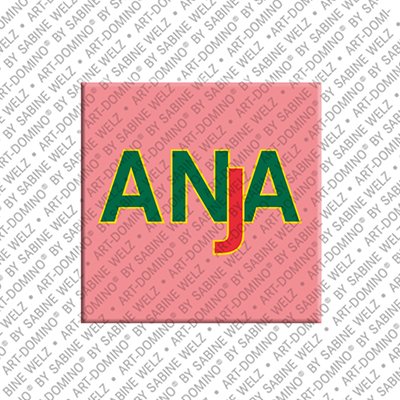 MAGNET-STORIES Anja - Magnet mit dem Vornamen Anja