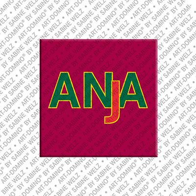 MAGNET-STORIES Anja - Magnet mit dem Vornamen Anja